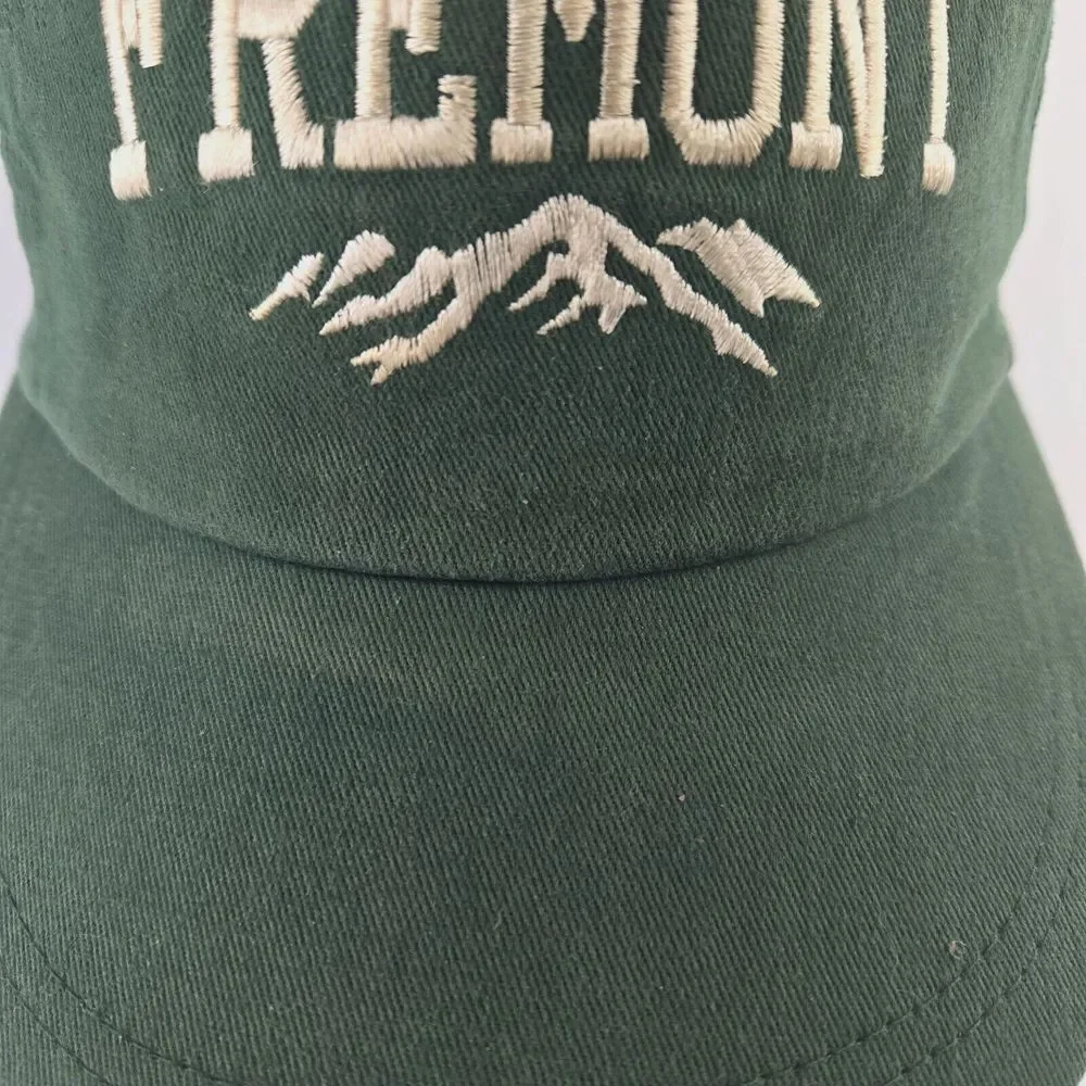 Vintage Colorado Sports Fremont Green Leather Strap Adjustable‎ One Size Cap